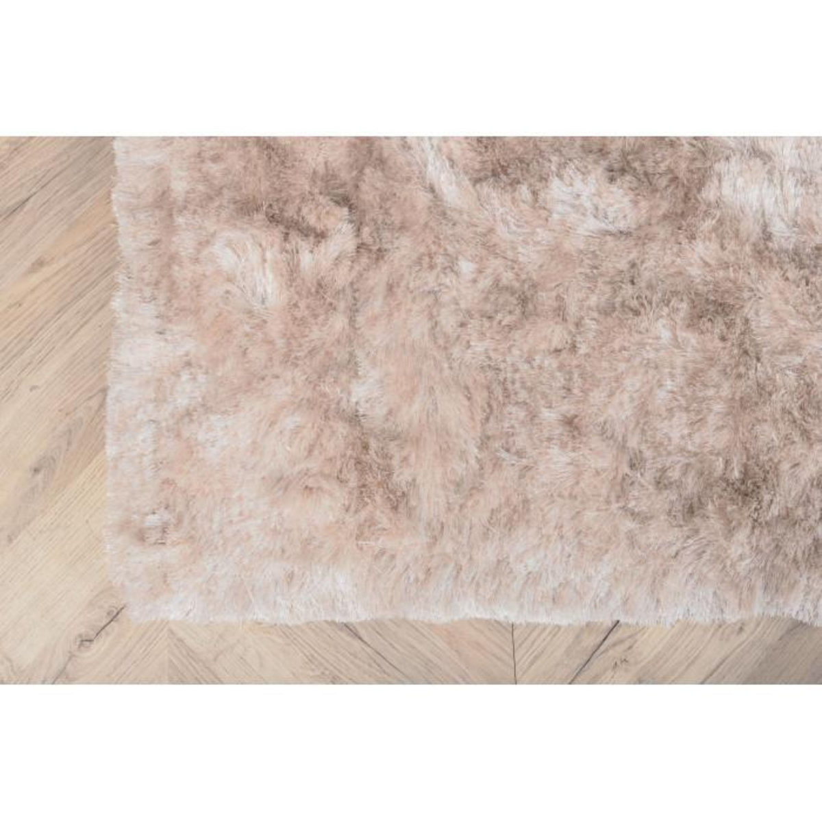 Paris Prix Tapis Déco Shaggy  Shiva  201x302cm Champagne