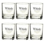 SECRET DE GOURMET Lot de 6 Verres à Whisky  Blend  30cl Transparent