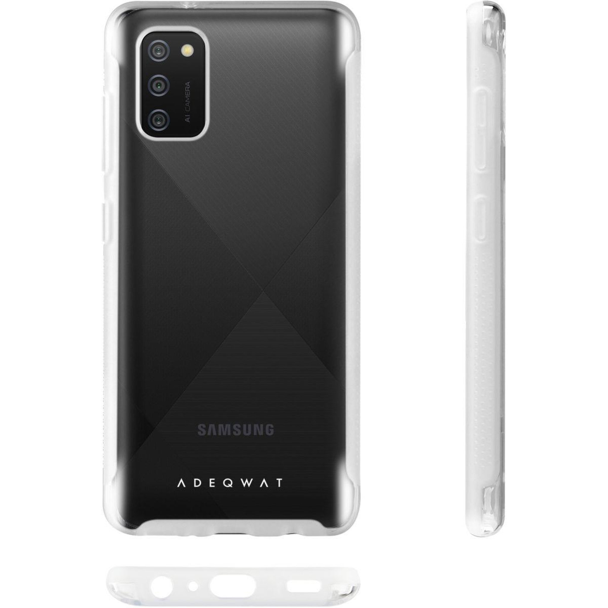 Voir la diapositive 2 : ADEQWAT Coque Samsung A02s Antichoc transparent