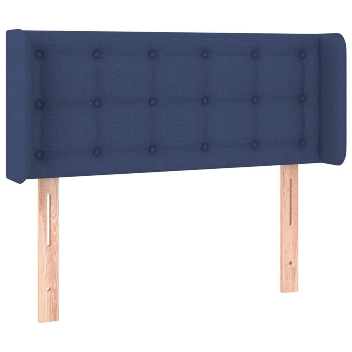 VIDAXL Tete de lit avec oreilles Bleu 83x16x78/88 cm Tissu