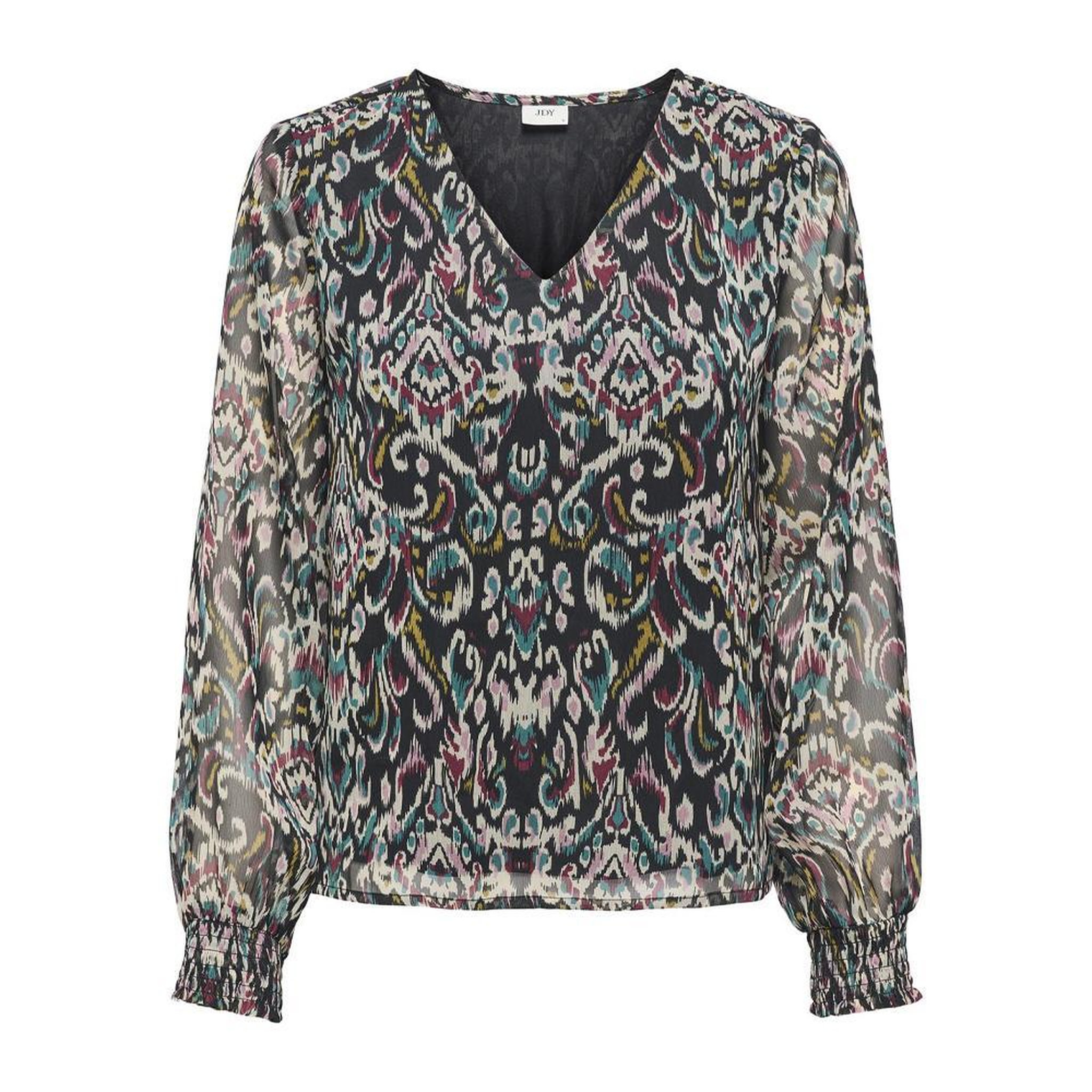 JACQUELINE DE YONG Blouse Noir Imprimé Femme JDY Jonna. Coloris disponibles : Noir
