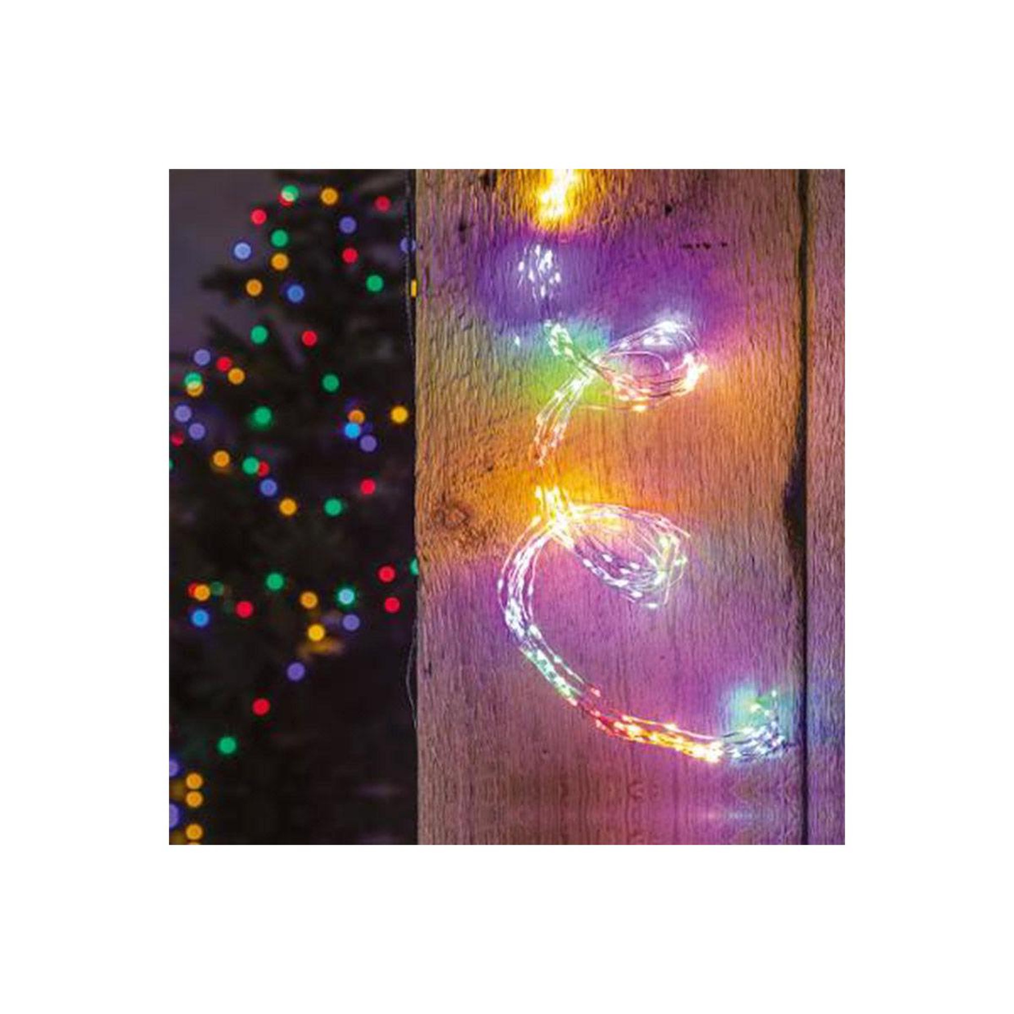 FEERIC LIGHT & CHRISTMAS Cascade lumineuse extérieure  copper lux  1m multicolore