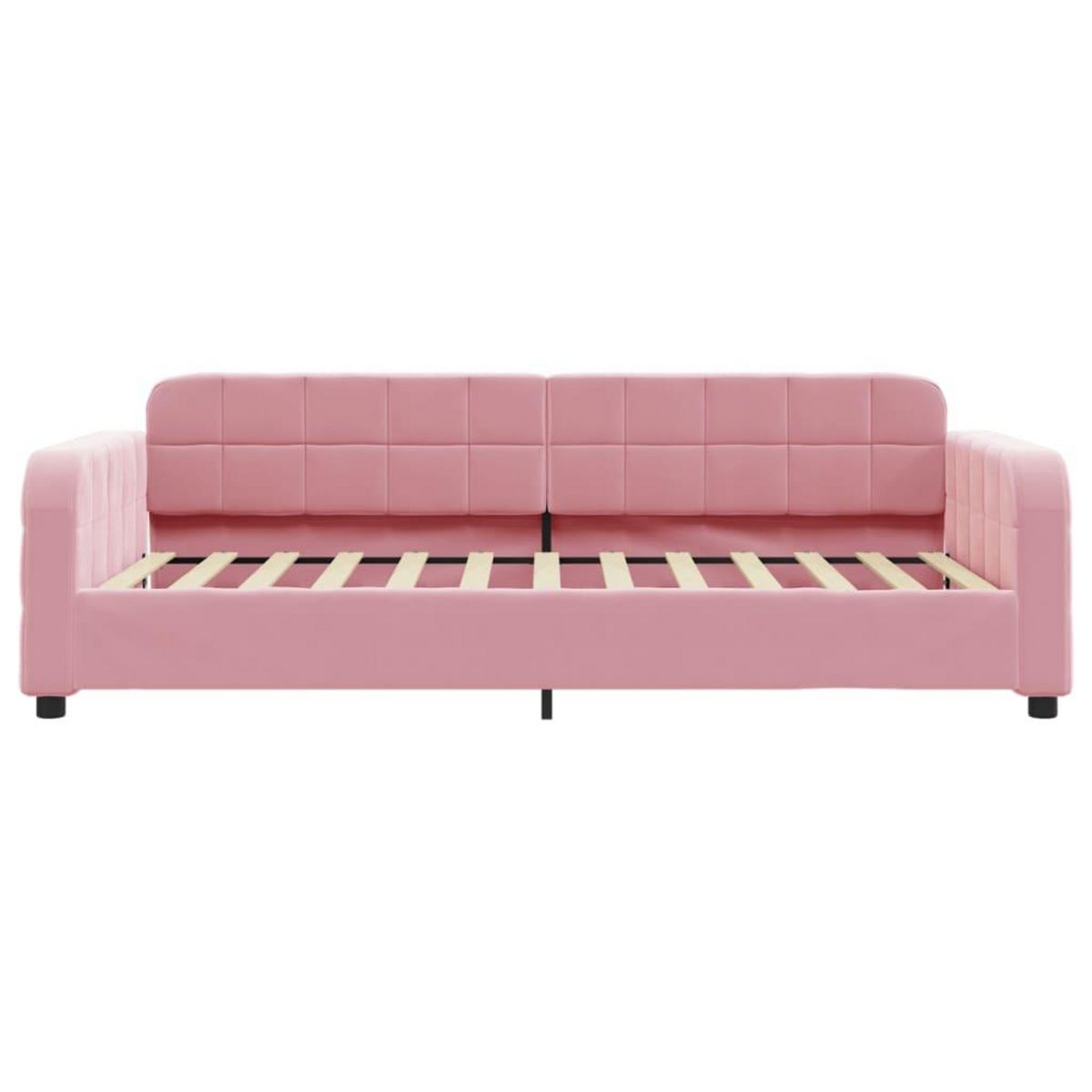 VIDAXL Lit de jour avec matelas rose 80x200 cm velours