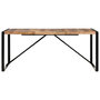Voir la diapositive 2 : VIDAXL Table a manger 180x90x75 cm bois massif