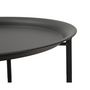 Voir la diapositive 3 : Paris Prix Table d'Appoint Effet Cannage  Osaka  50cm Noir & Naturel