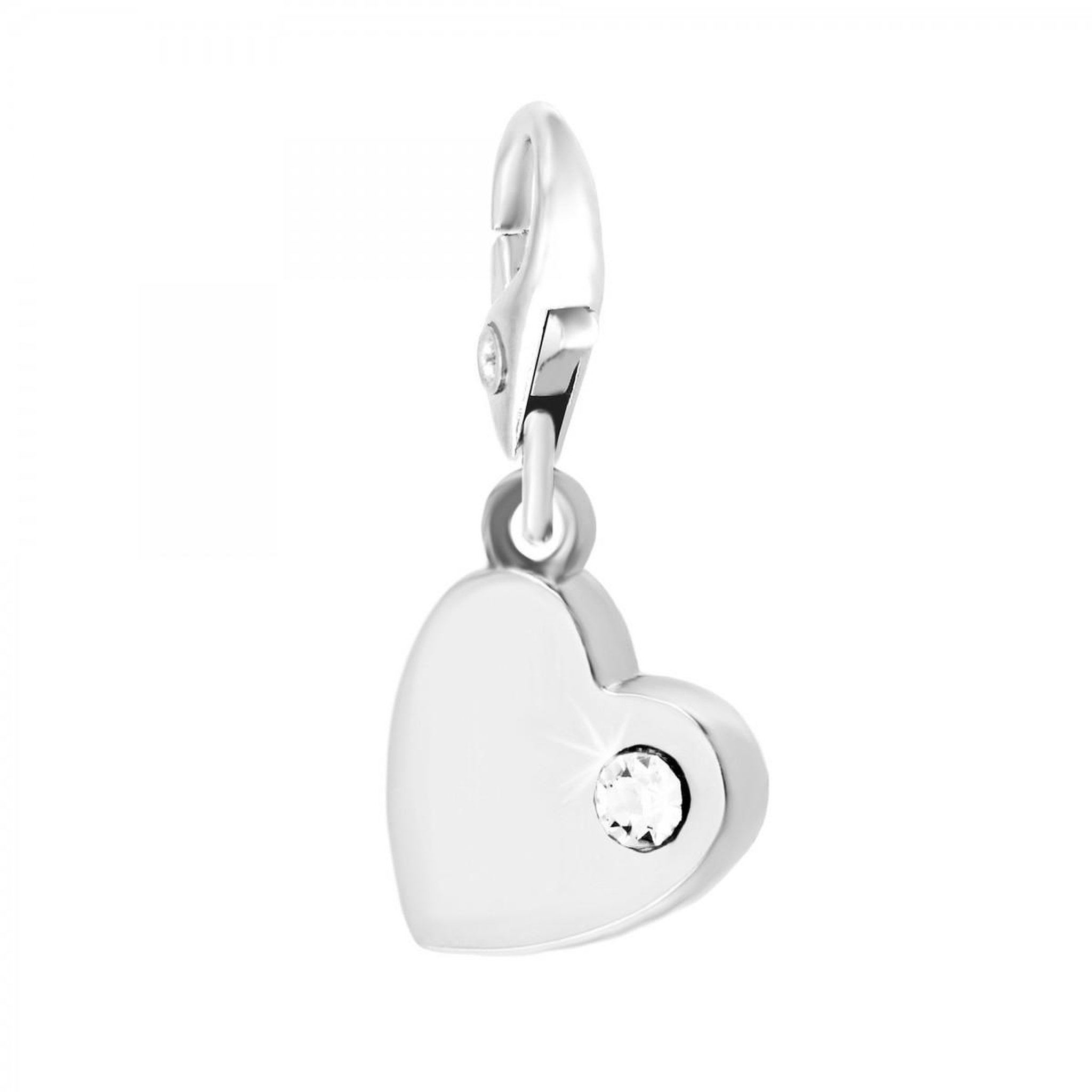SC CRYSTAL Charm Coeur SC Crystal orné de Cristaux scintillants