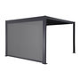 Voir la diapositive 1 : SWEEEK Pergola bioclimatique aluminium et acier 3x4m lames orientables + store 3m PALACE anthracite