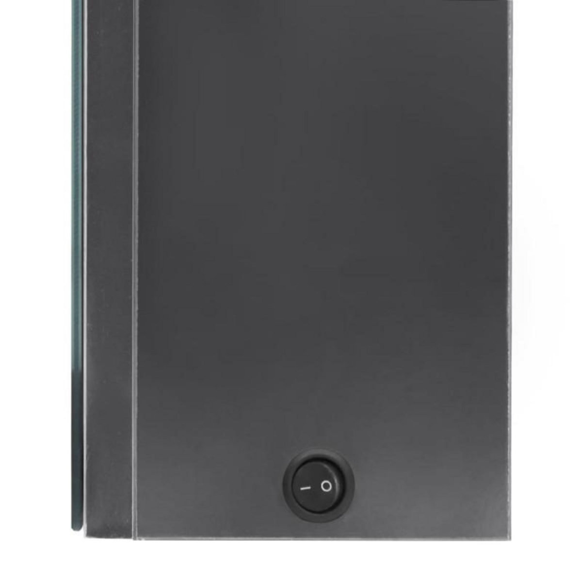 VIDAXL Armoire de salle de bain à miroir LED gris brillant 50x13x70 cm