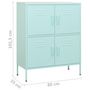 Voir la diapositive 6 : VIDAXL Armoire de rangement Vert menthe 80x35x101,5 cm Acier
