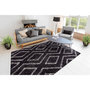 Voir la diapositive 2 : Paris Prix Tapis Imprimé Losange  Orlando  Anthracite