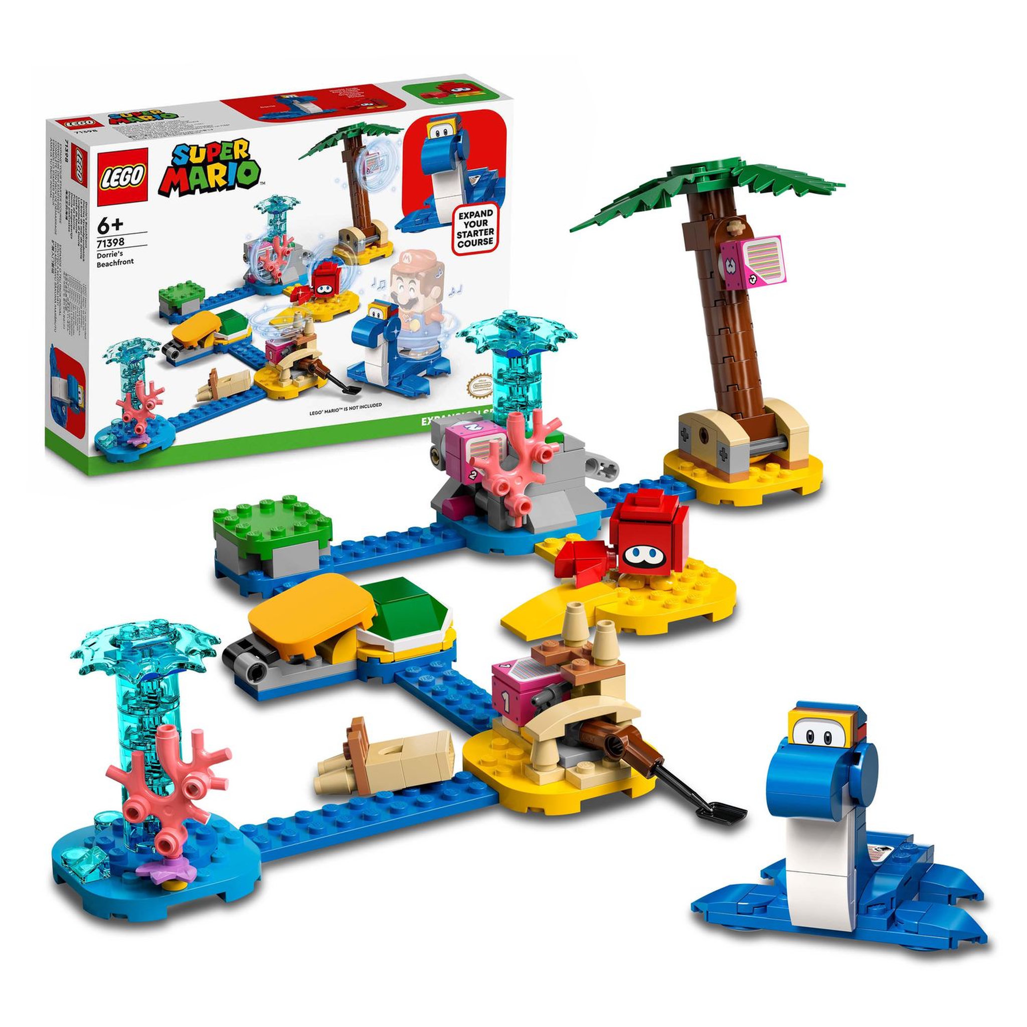 Voir la diapositive 2 : LEGO Super Mario 71398 - Ensemble d'extension Le bord de mer de Dorrie
