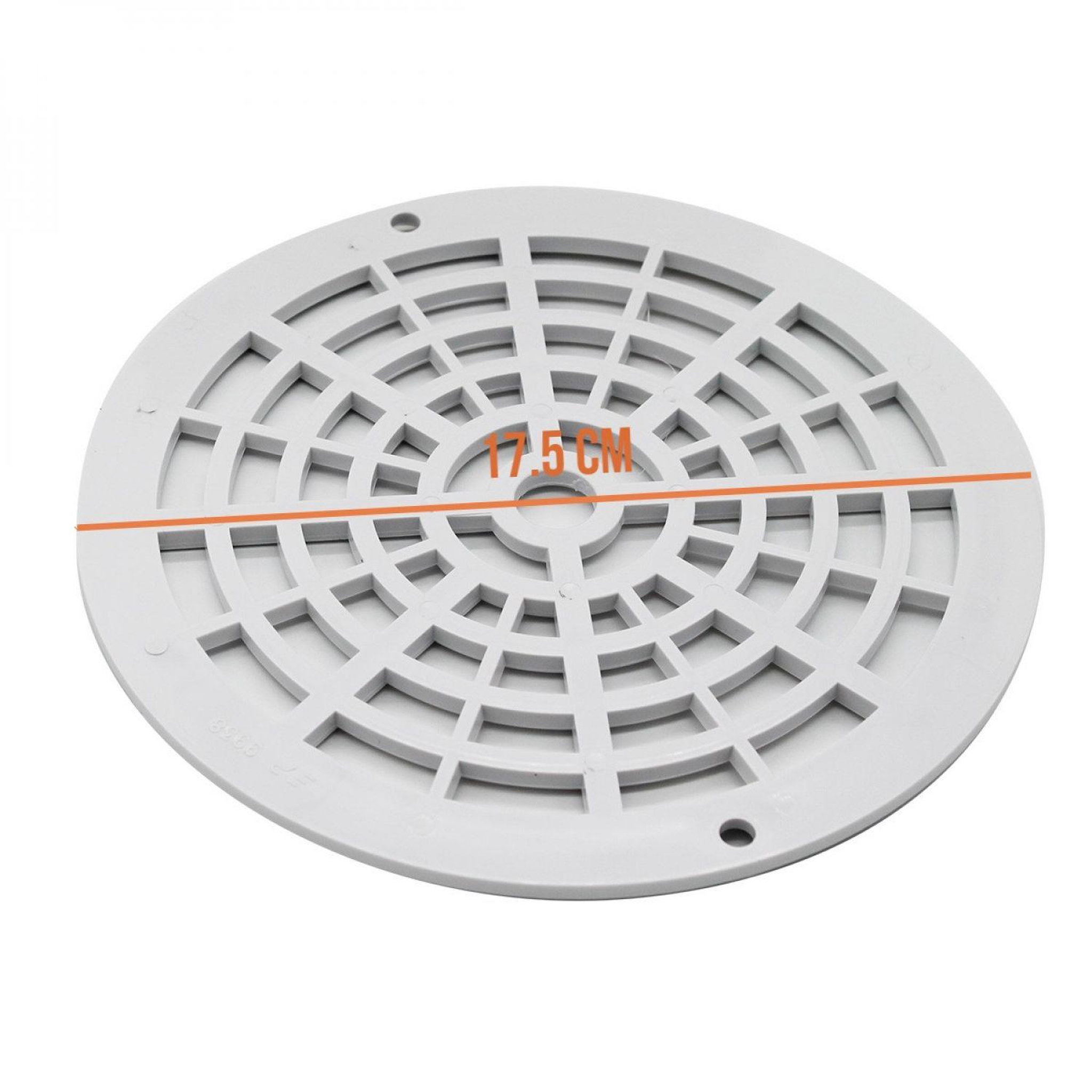 Voir la diapositive 2 : Hayward Grille bonde de fond ronde pour piscine - Diam 17,5 cm - Blanc - PDFX9938
