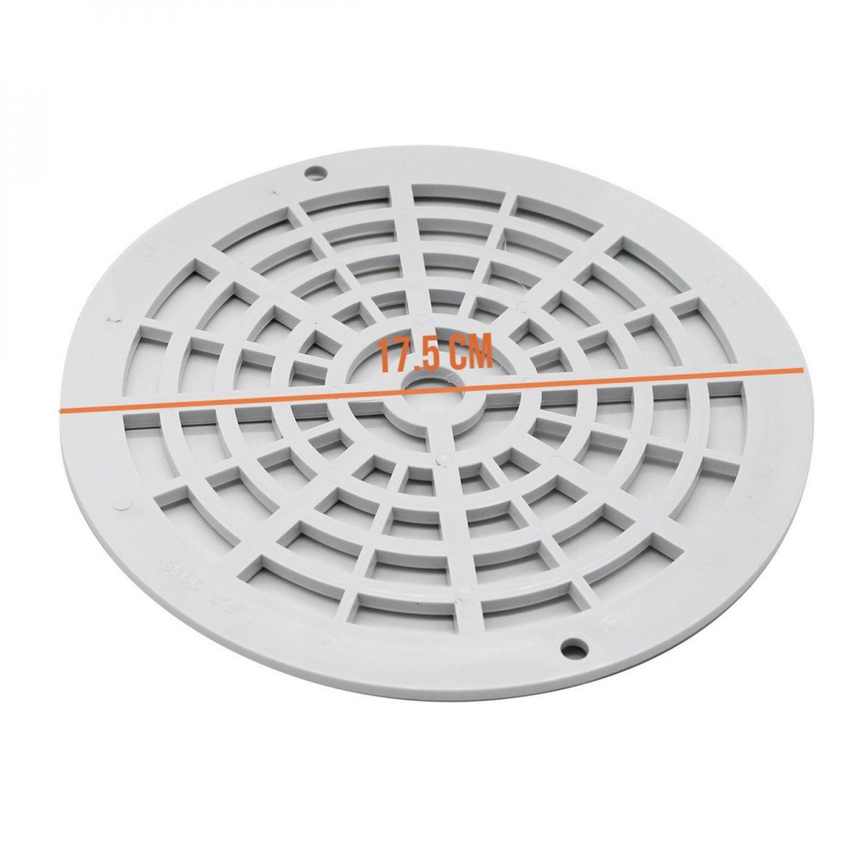 Hayward Grille bonde de fond ronde pour piscine - Diam 17,5 cm - Blanc - PDFX9938