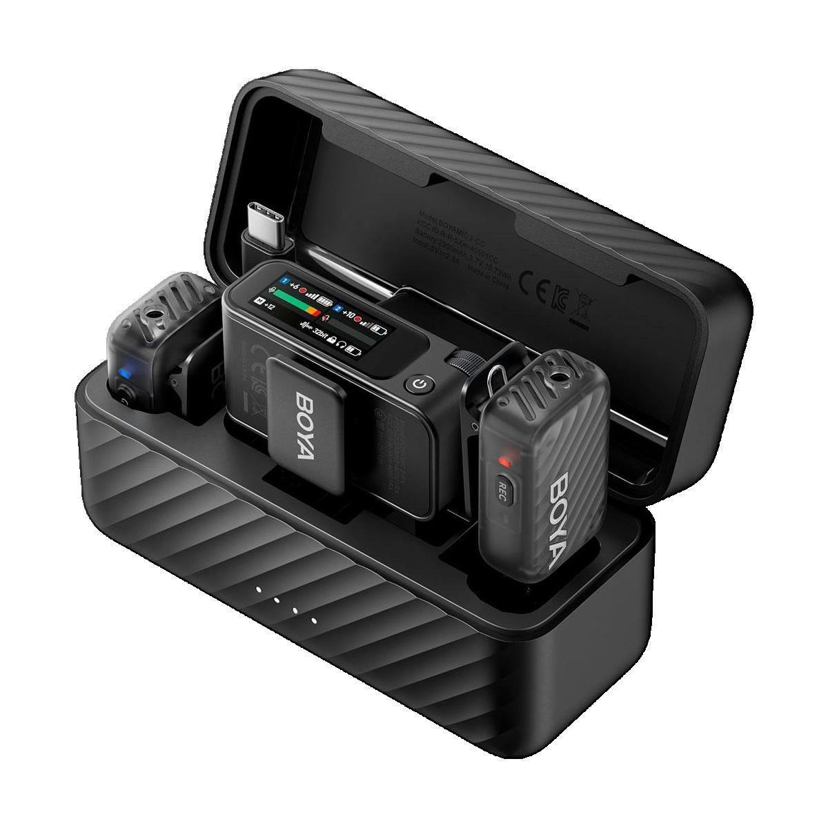 VIBOY Microphone sans fil Boya Boyamic 2-01 clair