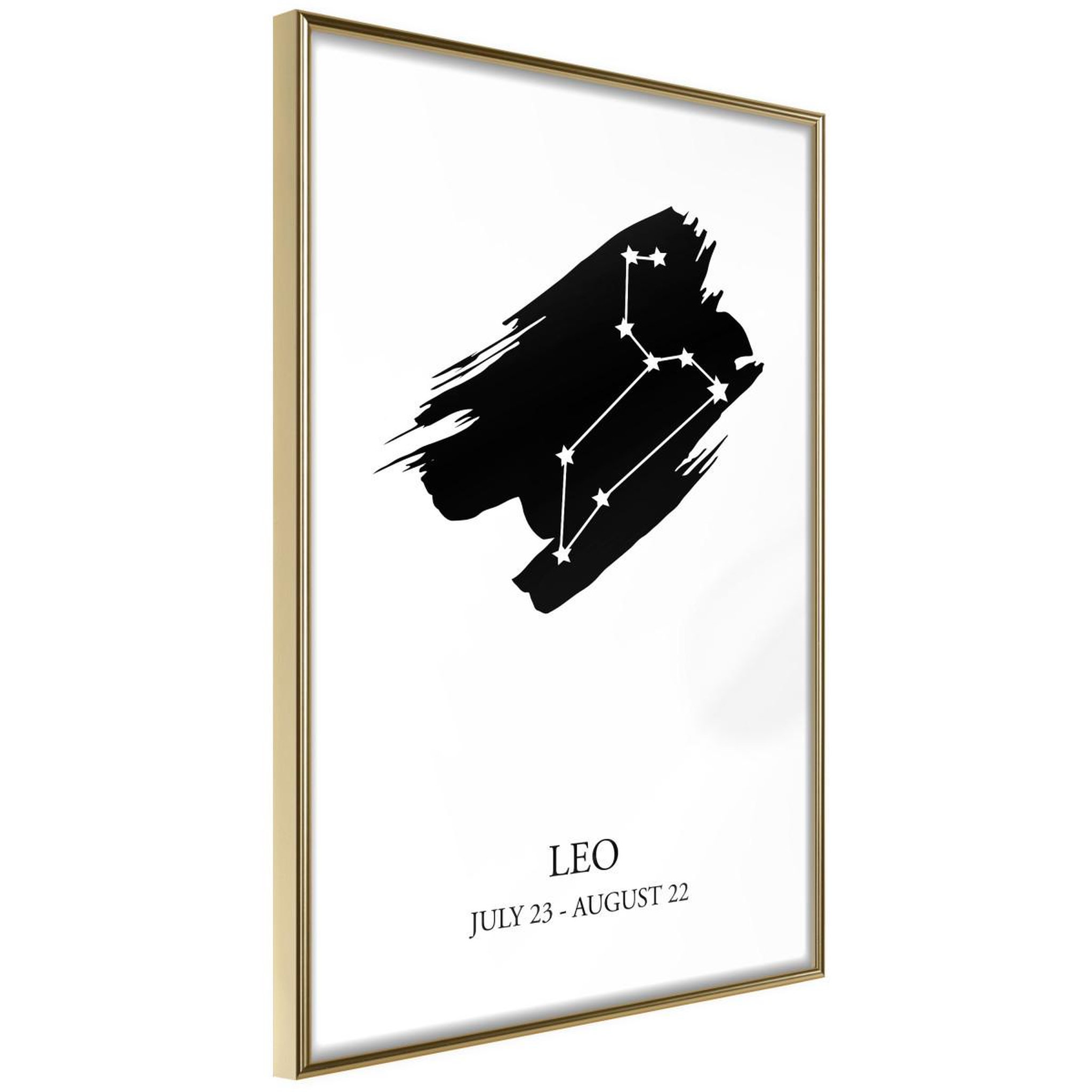 Voir la diapositive 1 : Paris Prix Affiche murale encadrée  zodiac leo i