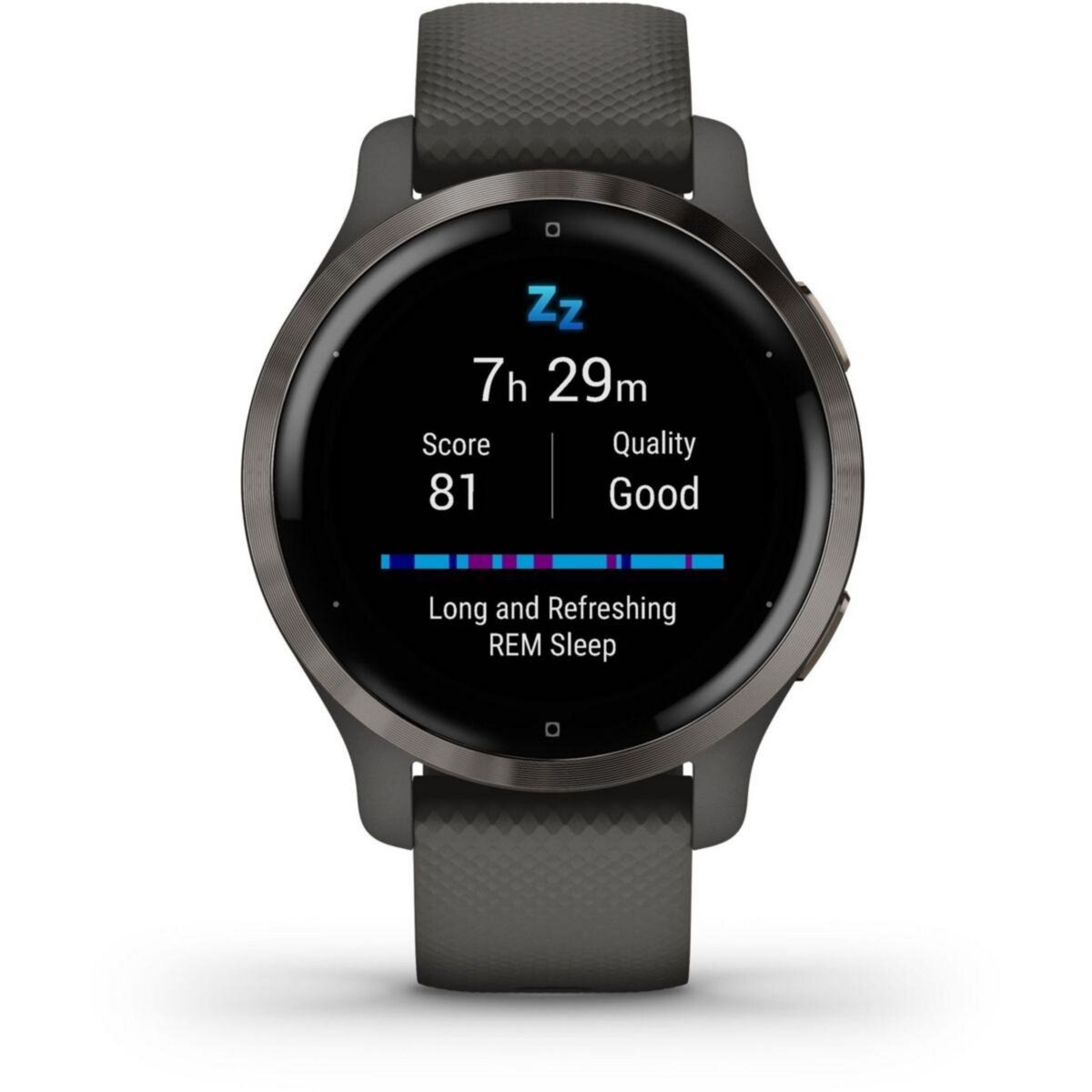 GARMIN Montre sport Venu 2S Grey avec bracelet gris fonce