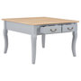 Voir la diapositive 2 : VIDAXL Table basse Gris 80 x 80 x 50 cm Bois
