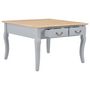 Voir la diapositive 2 : VIDAXL Table basse Gris 80 x 80 x 50 cm Bois