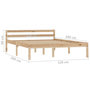 Voir la diapositive 5 : VIDAXL Cadre de lit sans matelas bois de pin massif 120x200 cm