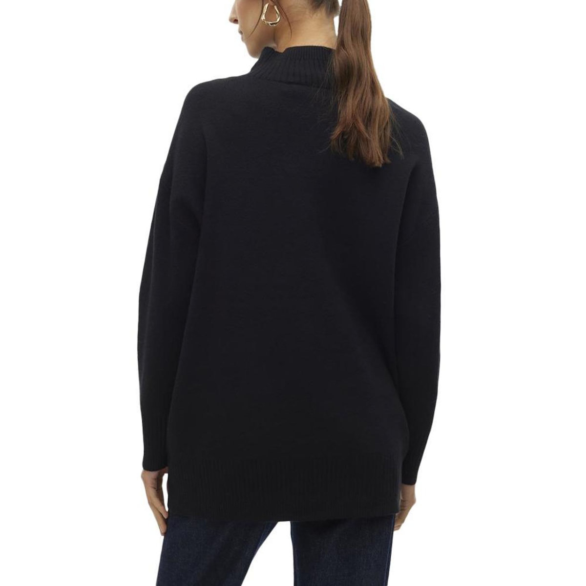 Vero Moda Pull Noir Femme Vero Moda Doffy Birch