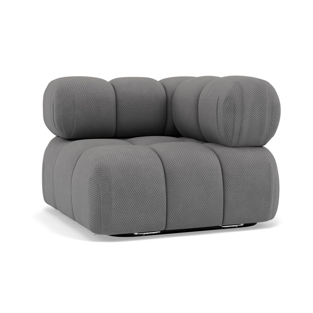 LISA DESIGN Ruby - module d'assise d'angle droit en velours texturé