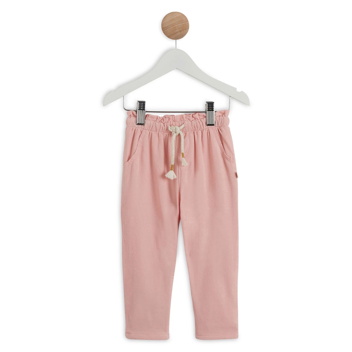 IN EXTENSO Pantalon en velours bébé fille