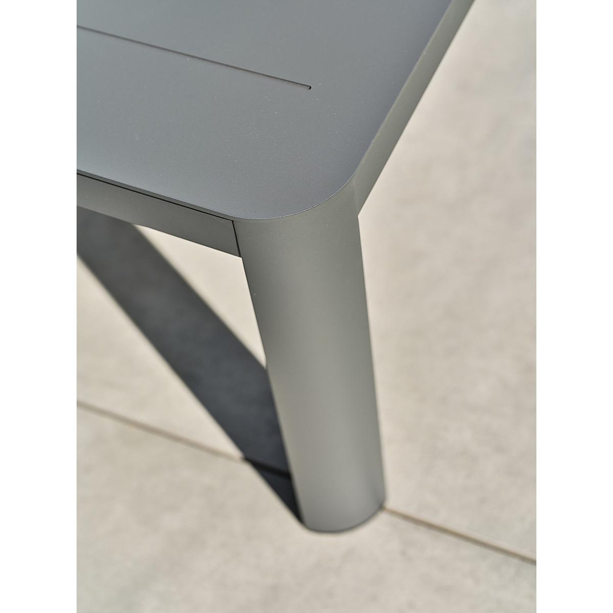 Voir la diapositive 5 : Paris Prix Salon de jardin 5 places  kelia  180cm anthracite