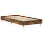 Voir la diapositive 4 : VIDAXL Cadre de lit sans matelas chene fume 90x200cm bois d'ingenierie