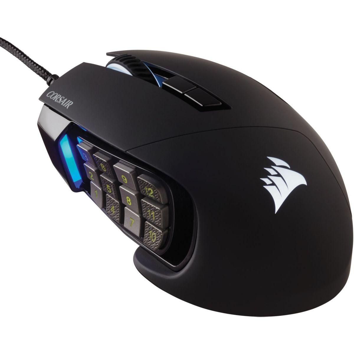 Corsair Souris Gamer Filaire Scimitar RGB Elite