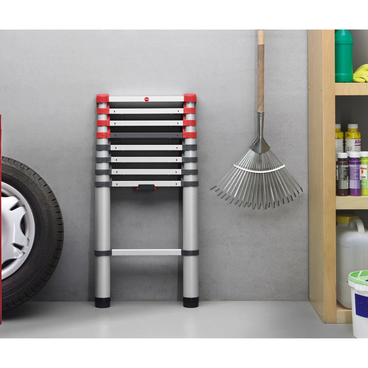 HAILO Echelle télescopique 2,60 m 9 échelons