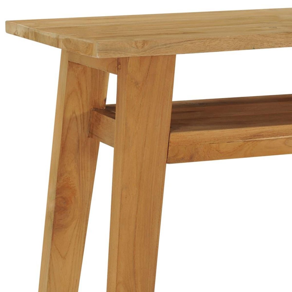 VIDAXL Table console 120x35x75 cm Bois de teck massif