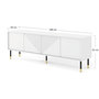 Voir la diapositive 6 : BEST MOBILIER Kirua - meuble tv - 4 portes - 180 cm