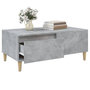 Voir la diapositive 5 : VIDAXL Table basse Gris beton 90x50x36,5 cm Bois d'ingenierie