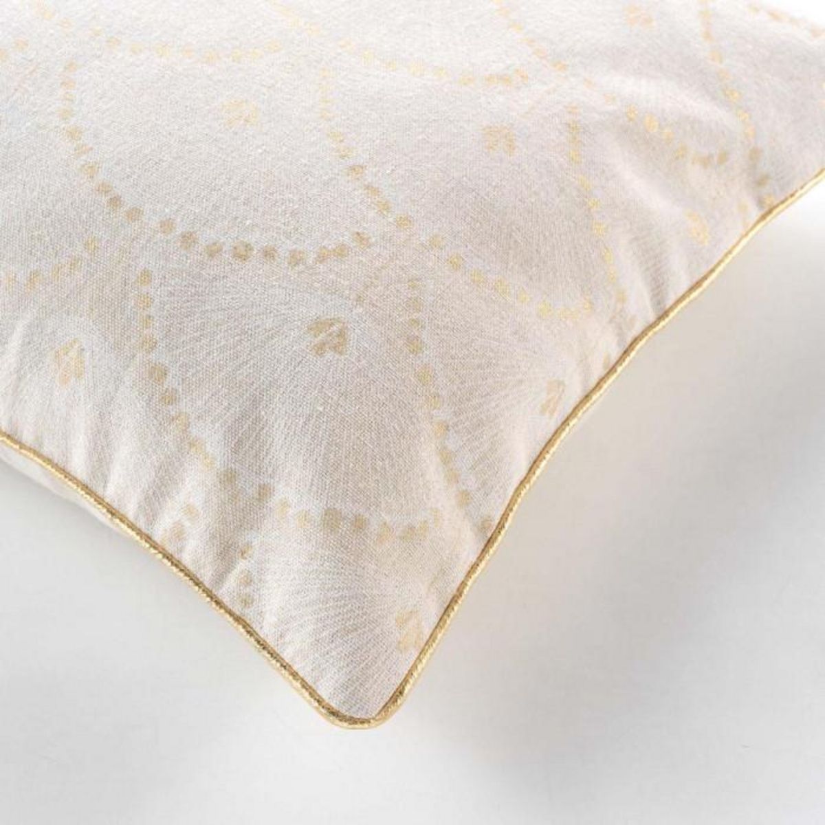 Paris Prix Coussin Déco Imprimé  Lorina  45x45cm Beige