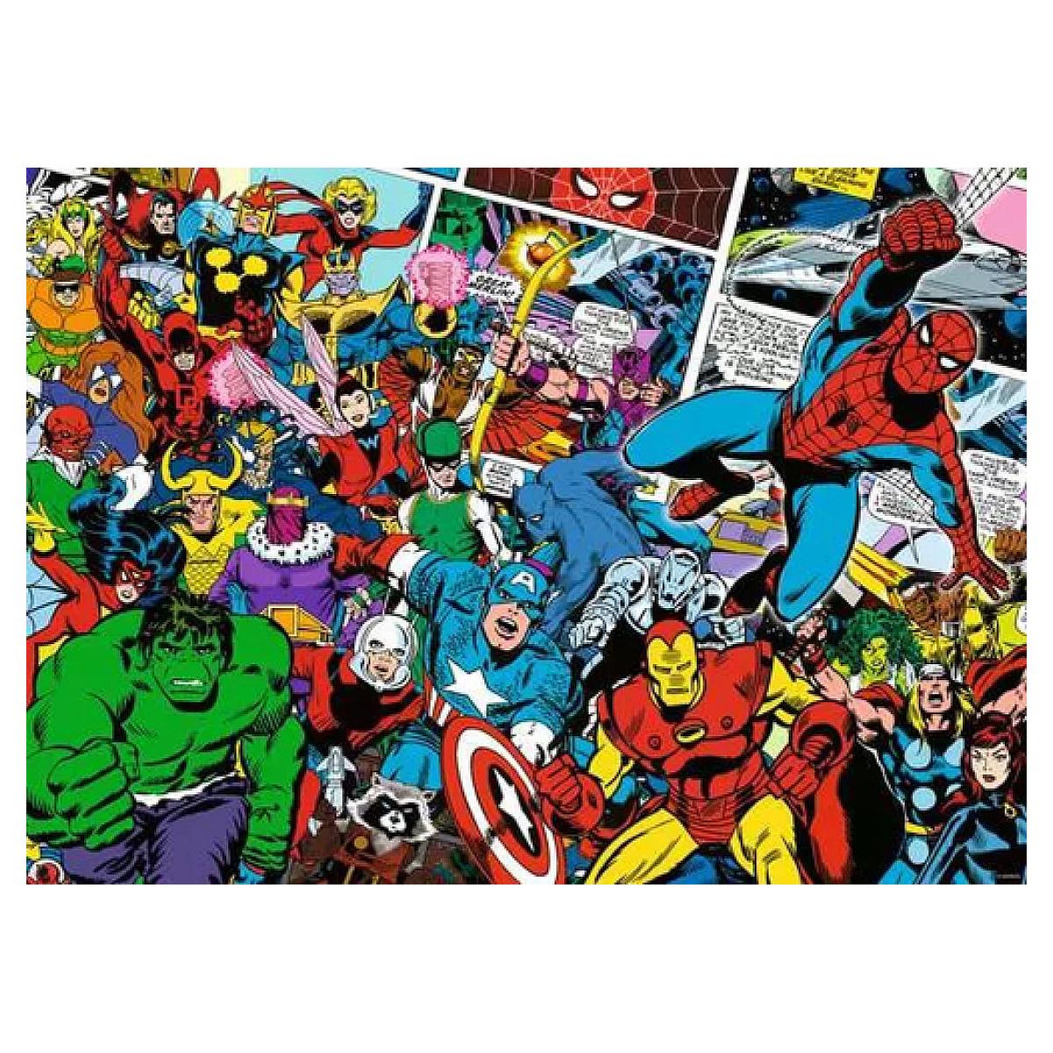 Voir la diapositive 2 : RAVENSBURGER Puzzle 1000 pièces - Marvel (Challenge Puzzle)