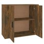 Voir la diapositive 4 : VIDAXL Buffet Chene fume 80x33x70 cm Bois d'ingenierie