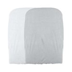DOMIVA DOMIVA Lot 2 Housses matelas a langer - Blanc/Perle