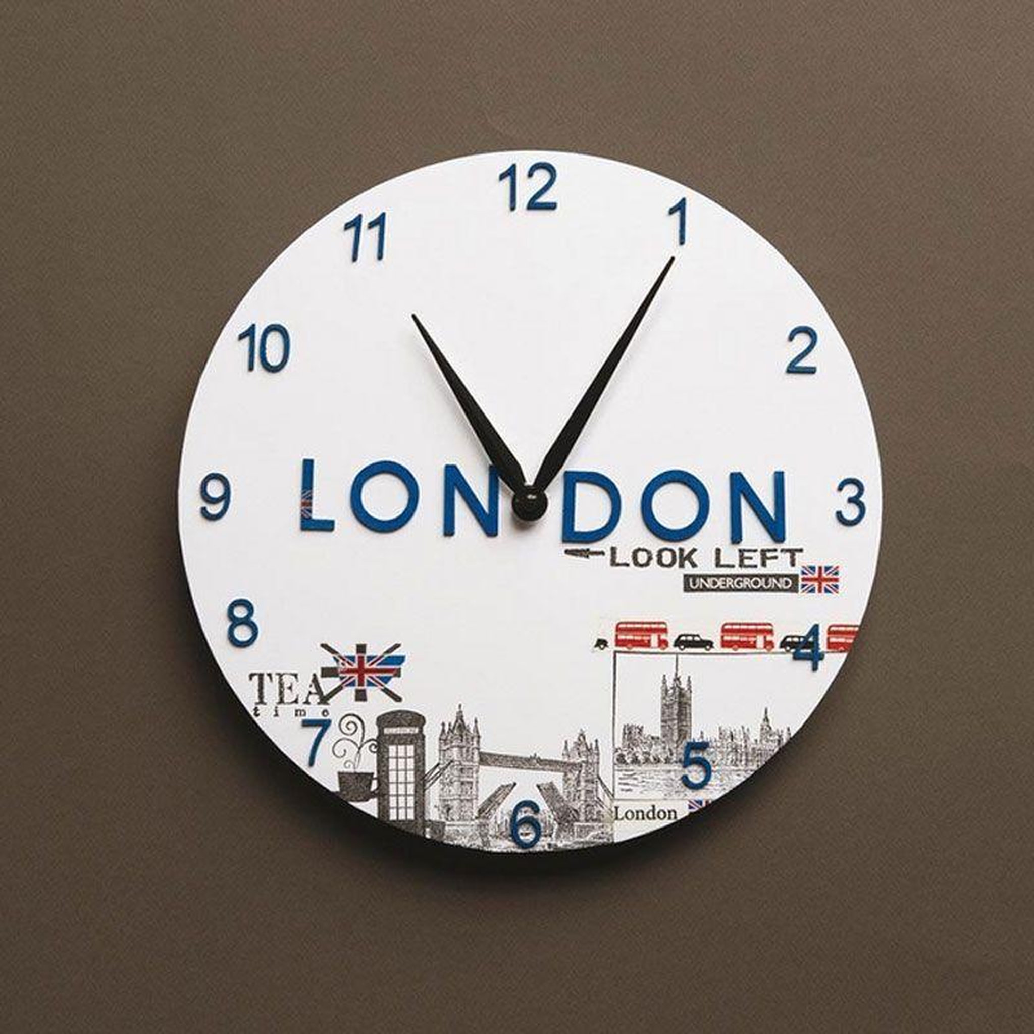 Voir la diapositive 2 : Artemio Horloge ronde en bois MDF à décorer Ø 30 cm