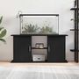 Voir la diapositive 3 : VIDAXL Support d aquarium chêne noir 121x41x58 cm bois d ingénierie