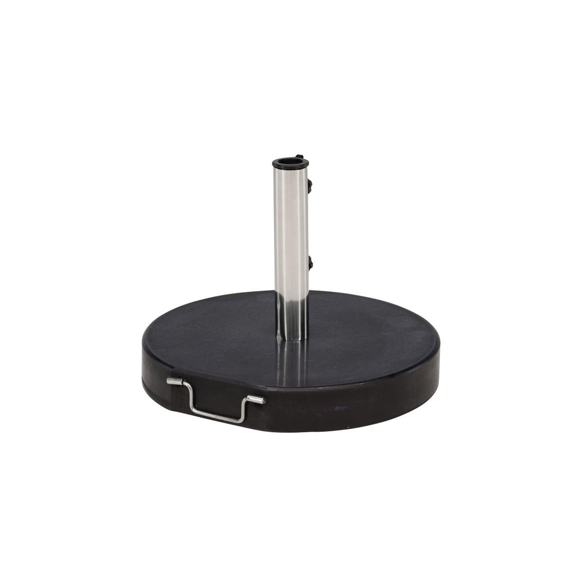 Voir la diapositive 5 : Paris Prix Pied de Parasol Rond en Granite  Stathera  50cm Gris