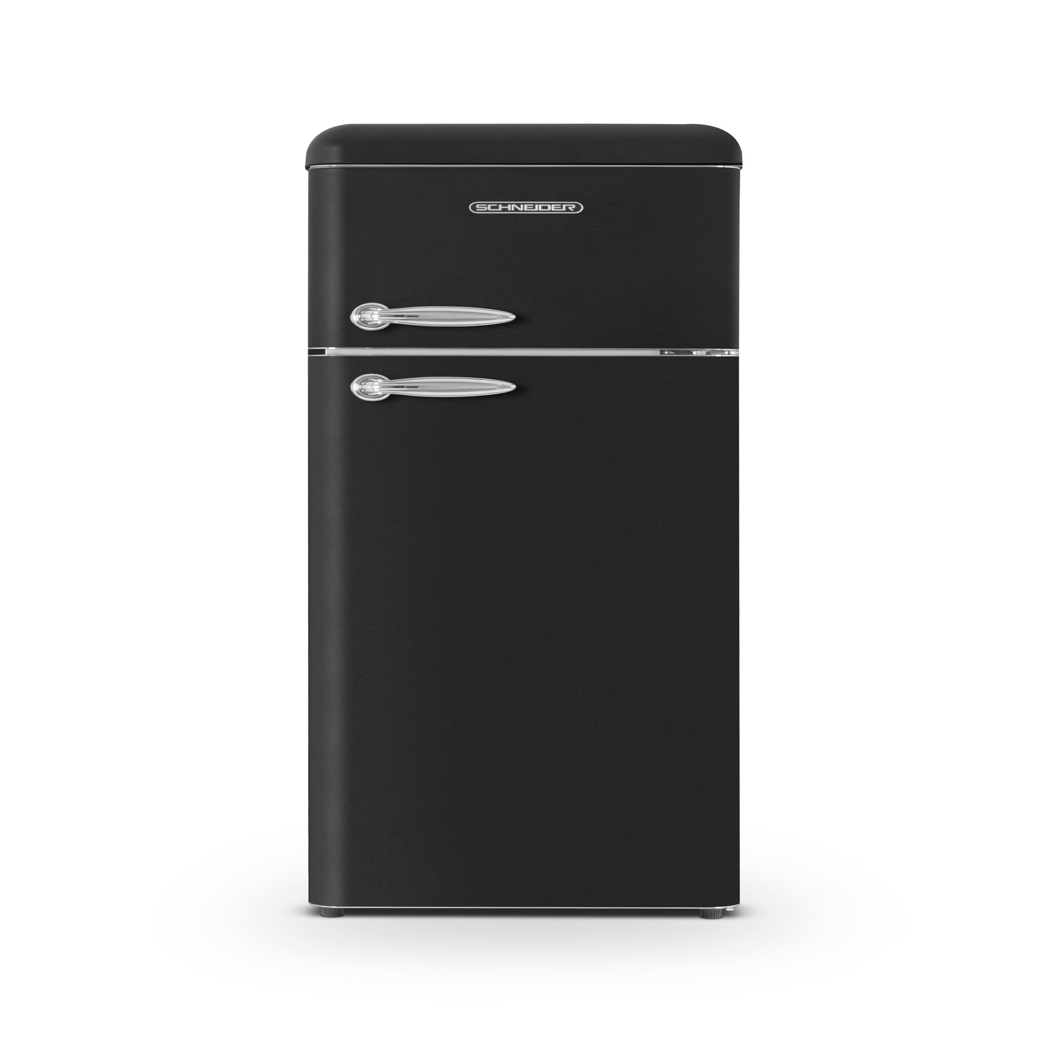SCHNEIDER Réfrigérateur double porte 211L Vintage Noir - SCDD211V-BE