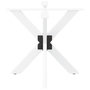 Voir la diapositive 4 : VIDAXL Pied de table a manger forme d'araignee blanc 85x85x(72-73) cm