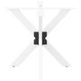 Voir la diapositive 4 : VIDAXL Pied de table a manger forme d'araignee blanc 85x85x(72-73) cm
