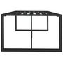 Voir la diapositive 4 : VIDAXL Table a dîner d'exterieur Anthracite 120x60x66 cm Aluminium