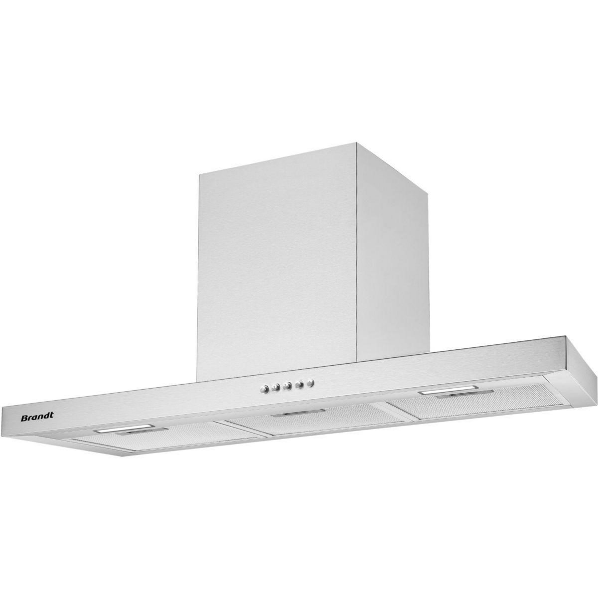 BRANDT Hotte décorative murale BHB3912X