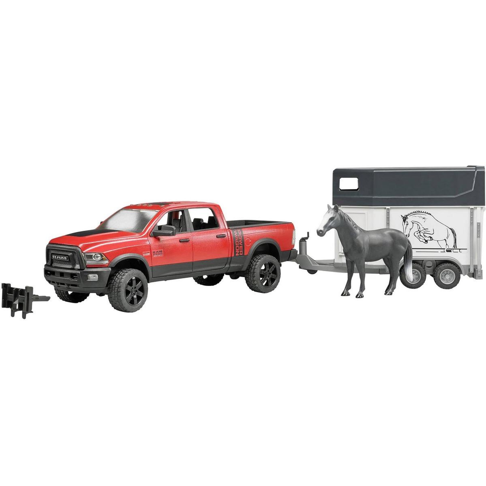 Bruder Véhicule Pick-up Power Wagon 2500 Ram avec Van et Cheval