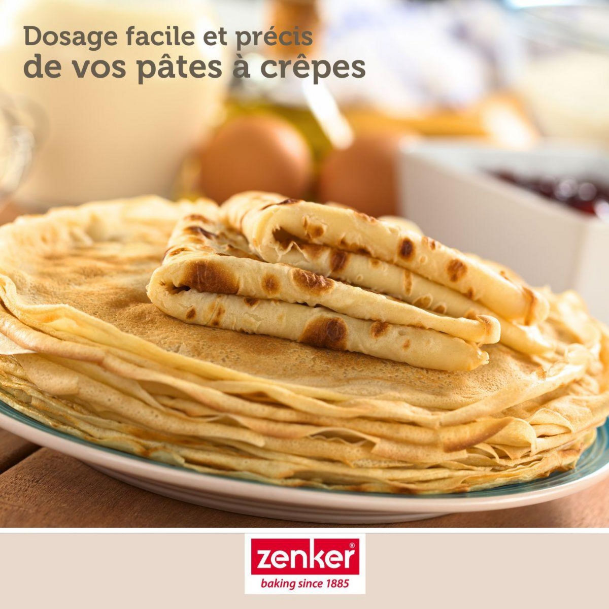 ZENKER Verseur de pâte à gâteau en inox Zenker