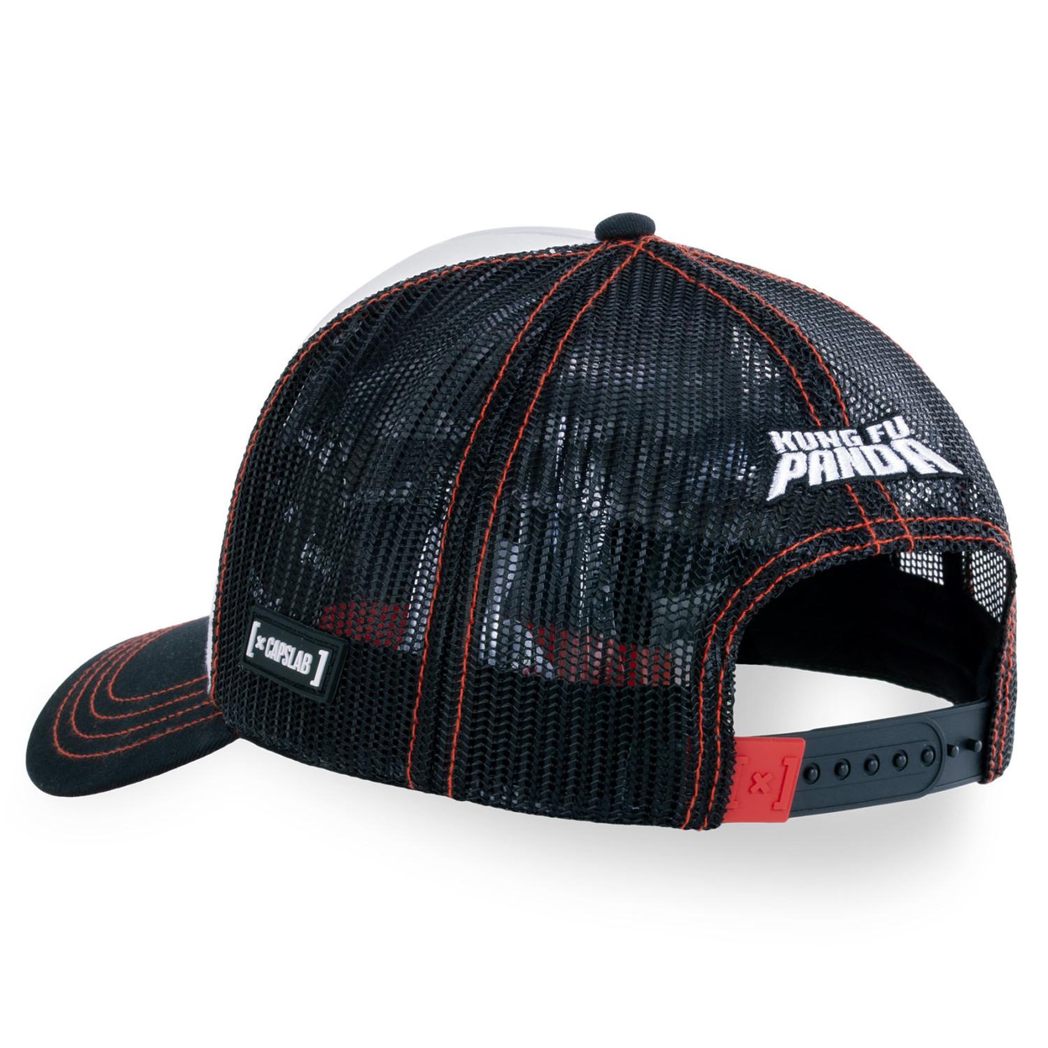 Voir la diapositive 3 : CAPSLAB Casquette Trucker avec logo brodé et filet  Kung Fu Panda Take Away