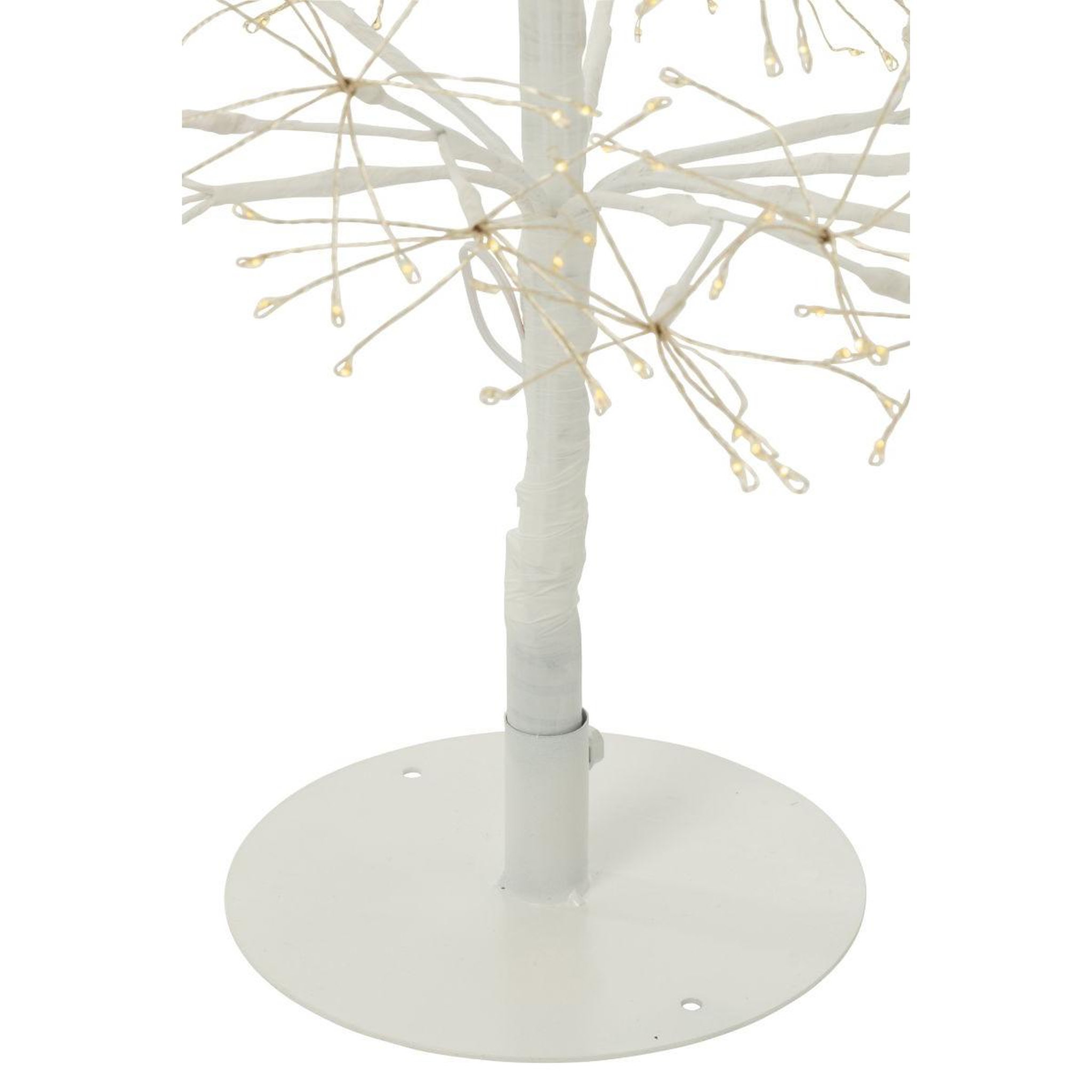 Voir la diapositive 2 : J-LINE Sapin à led en métal  grady  120cm blanc