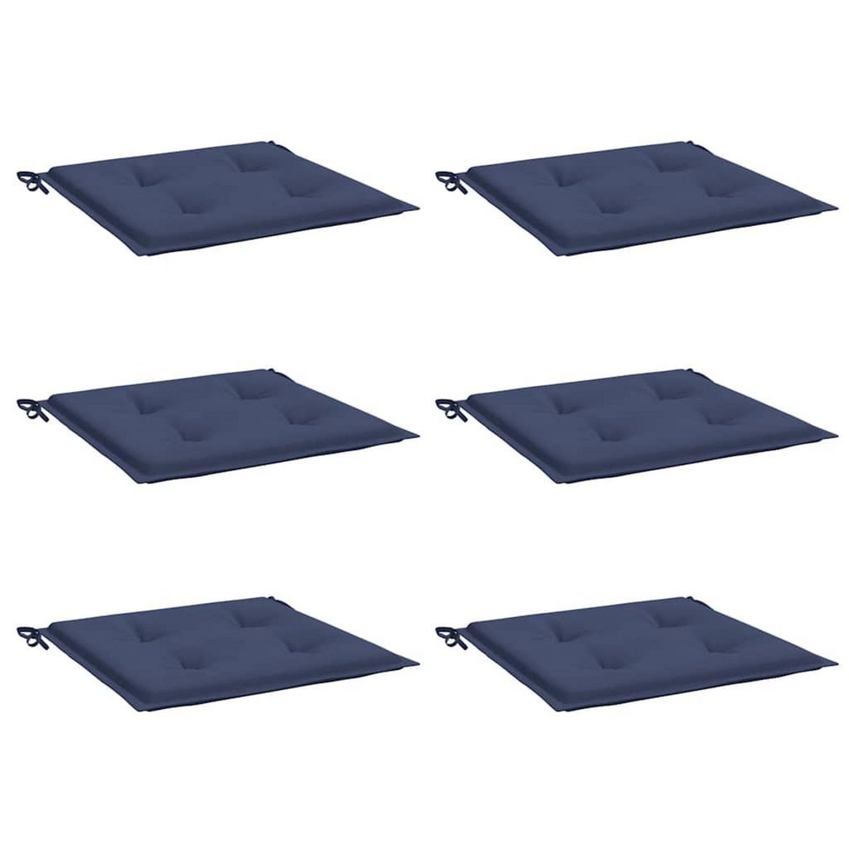 VIDAXL Coussins de palette lot de 6 bleu marine 50x50x3cm tissu oxford